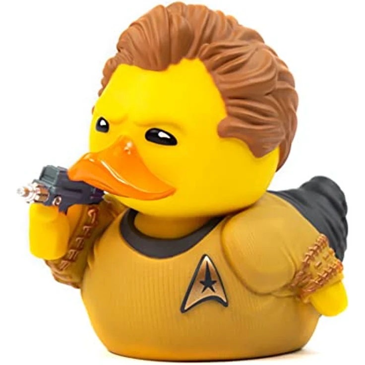 TUBBZ Box-Ausgabe Captain James Kirk, Sammelfigur aus Vinyl in Gummiente-Form, ca. 9 cm groß, offizielles Star Trek Merchandise – Bild 1