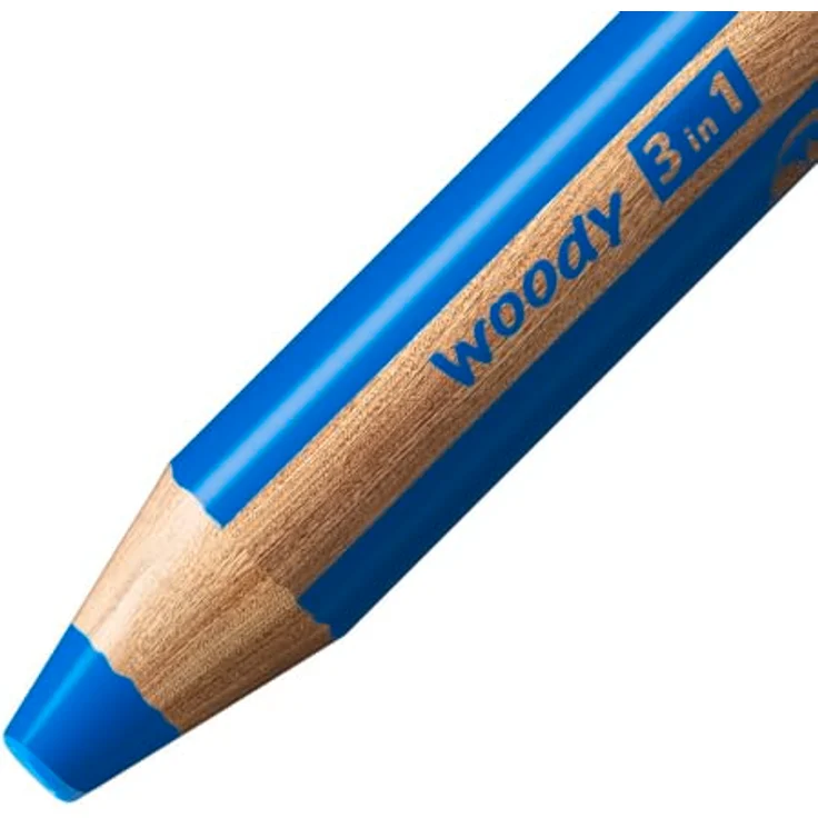 STABILO woody 3 in 1, Buntstifte im Tiger Design, 6 Stück mit Spitzer, hohe Deckkraft und Farbintensität, geeignet für Papier und glatte Oberflächen – Bild 5