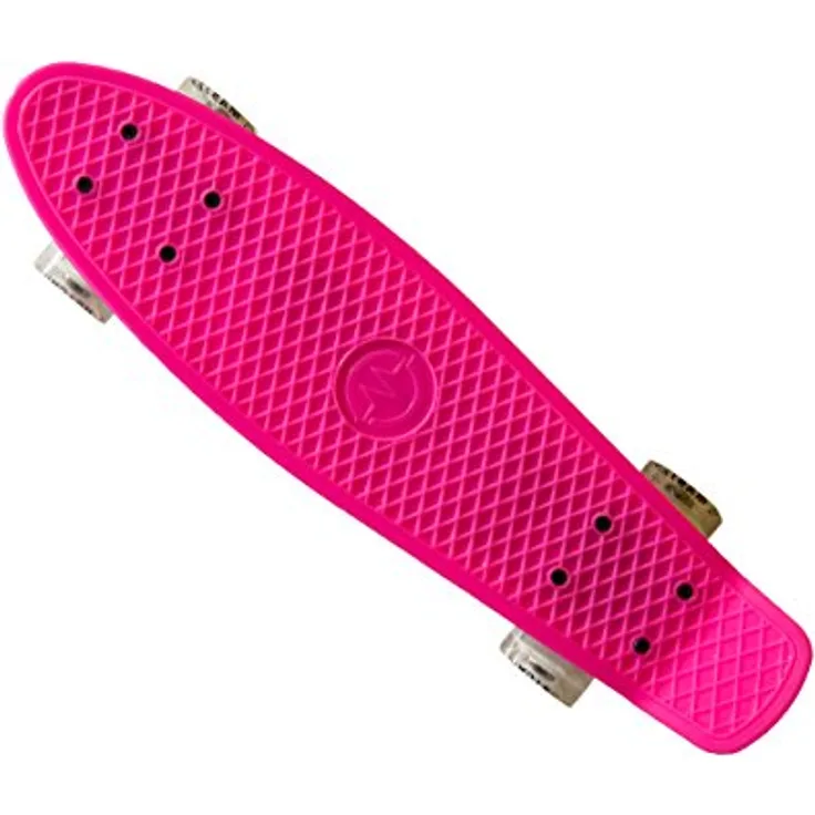 Master Kunststoff-Board mit Leuchtrollen Mini Cruiser, Rosa, One Size