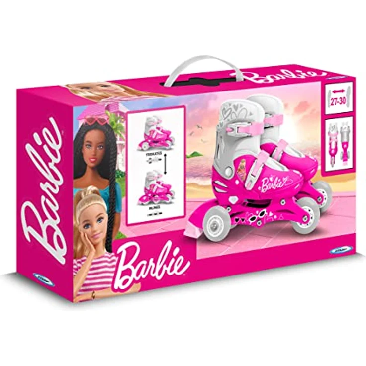 Stamp Rollers INLINES/TRISKATES Einstellbar 2 in 1 Barbie 27-30, verstellbare Größe, PVC Räder 60*24mm, pink - Preisvergleich – Bild 4