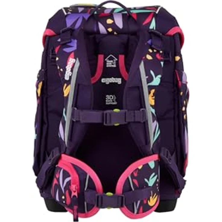 ergobag cubo Set, ergonomischer Schulranzen 5-teilig mit Reflexion und individuellem Design für 1. Klasse, blau – Bild 4