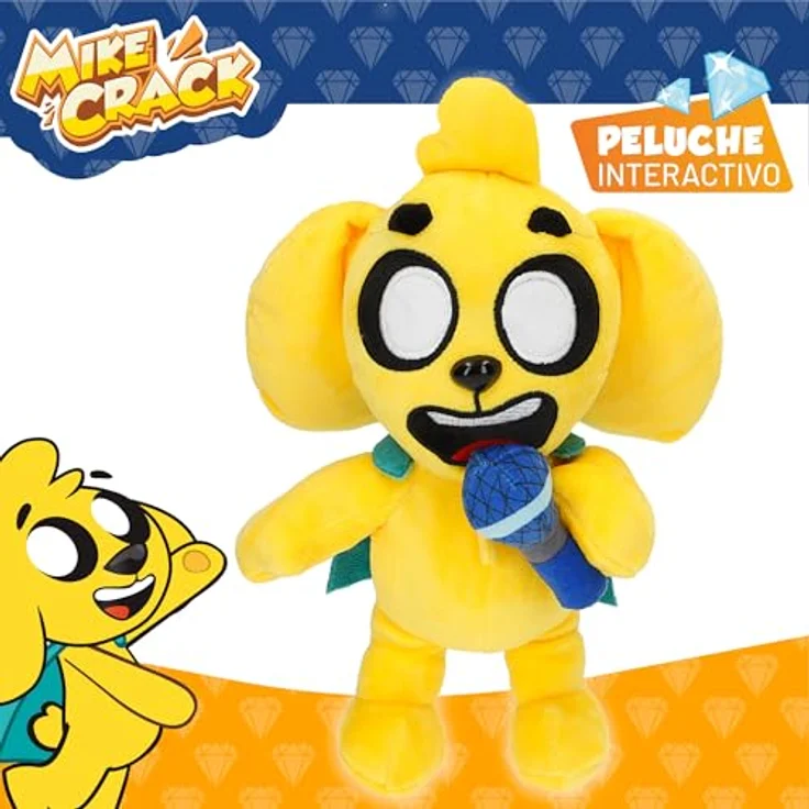 COLORBABY Mikecrack 85423 Plüschtier Hund mit Musik und Sprachwiedergabe, 29 cm, interaktives Spielzeug mit 2 Spielmodi – Bild 2