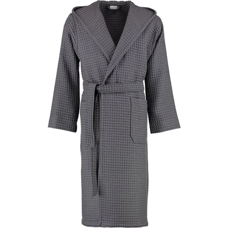Möve Unisex-Bademantel Piquée Kapuze Pique, 100% Baumwolle, klassische Farbtöne