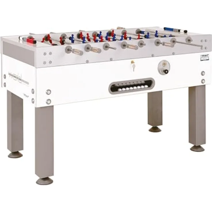 Winsport Kicker ITSF World Champion 2.0, Tischfußball mit 10 Kickerbällen (⌀ 33 mm), vormontierter Korpus, Münzspiel 1€