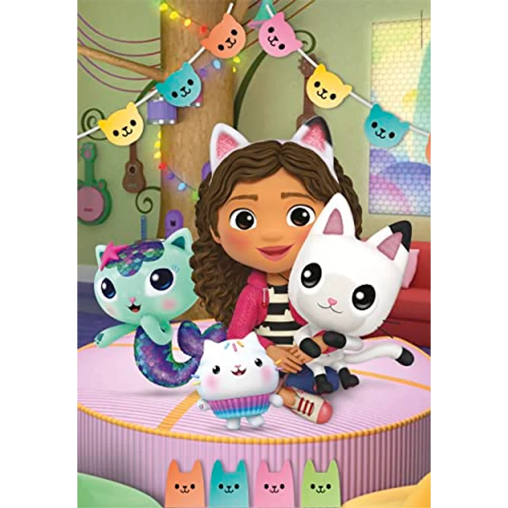 Clementoni DreamWorks Gabby's Dollhouse - 3 bunte Puzzles mit 48 Teilen, fördert Feinmotorik und Konzentration, 25289 – Bild 2
