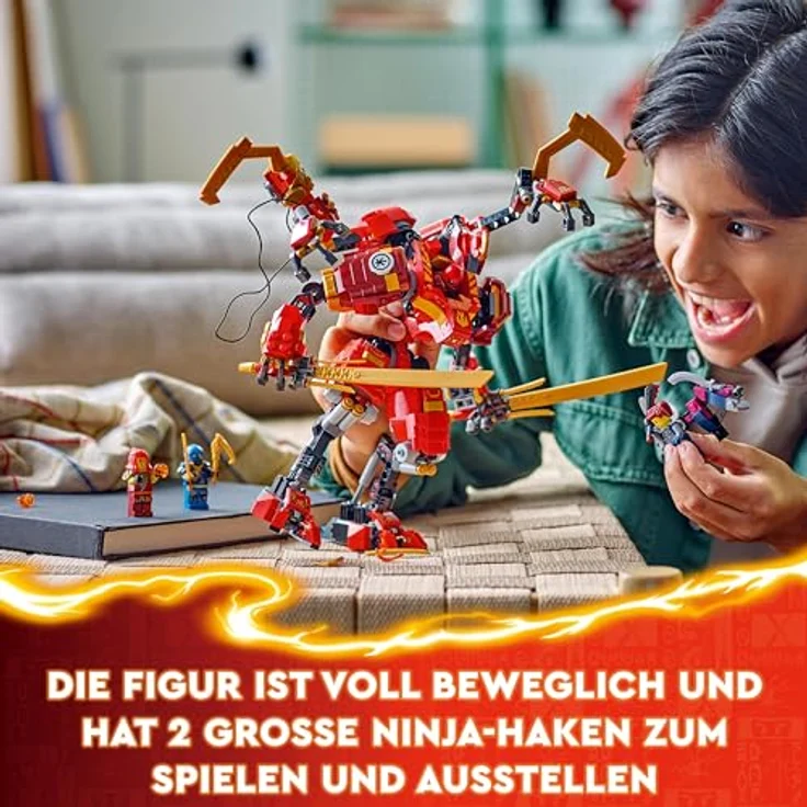 LEGO® Konstruktionsspielsteine Kais Ninja-Kletter-Mech (71812), LEGO® NINJAGO, (623 St), Made in Europe – Bild 5