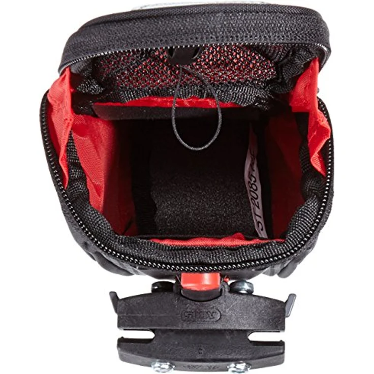 ABUS Satteltasche Oryde ST 2085 KF - Fahrradtasche mit Regenschutz - 145 mm x 75 mm - 0,7 Liter Fassungsvermögen, Schwarz – Bild 4