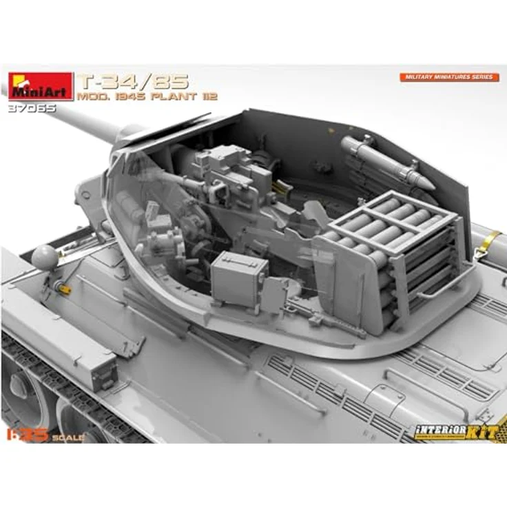 Other 1:35 T-34/85 Mod. 1945 Plant 112 Inter., Modellfahrzeug mit beweglichem Turm und originalgetreuem Interieur – Bild 12
