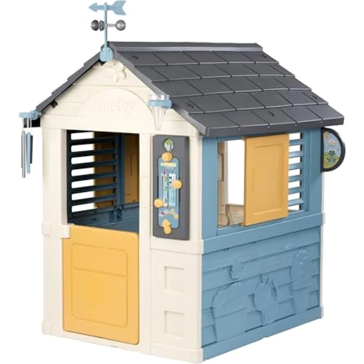 Smoby Life - 4 Jahreszeiten Spielhaus (103x122x143 cm) - kreatives Outdoor-Kinderhaus mit Wetter-Zubehör für Kinder ab 2 Jahren, UV-beständig und pflegeleicht – Bild 1