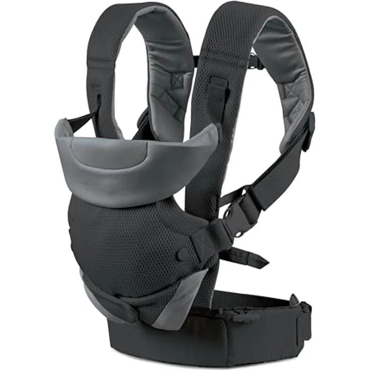 Infantino BKids Babytrage Flip Advanced, Bauch- und Rückentrage mit 4 Positionen, schwarz, für Babys von 3,6 bis 14,5 kg – Bild 9