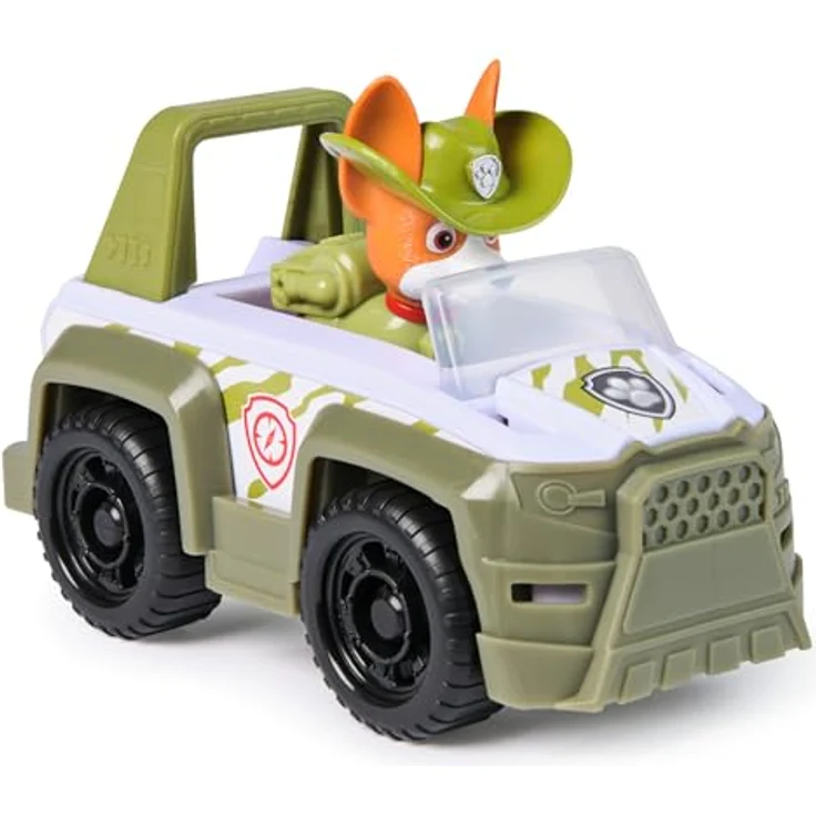 Spin Master PAW Patrol Spielzeug-Auto Tracker, Dschungel-Jeep aus recyceltem Material mit Spielfigur, ca. 7 cm – Bild 4