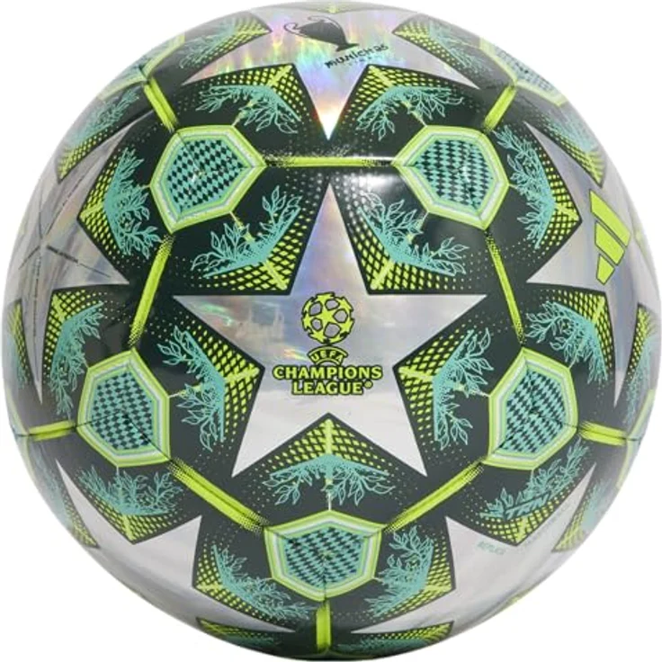 Adidas UCL 24/25 Knockout Stages Foil Trainingsball, inspiriert vom offiziellen UCL Spielball, silberfarben – Bild 3