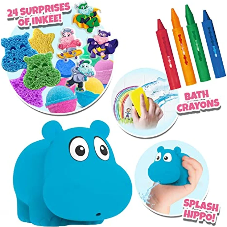 CRAZE INKEE Badespaß Adventskalender Kinder - Weihnachtskalender mit Badekugel Badekosmetik kreativer Spielzeug Kalender für Kinder - 43158 – Bild 3