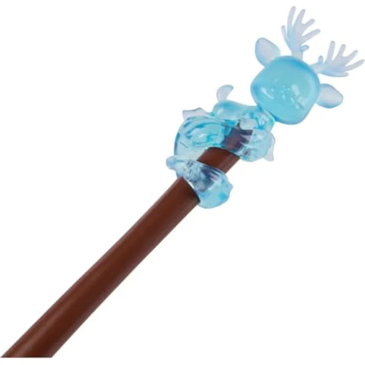 Wizarding World Harry Potter Lumos Wand, beleuchteter Zauberstab 27,9 cm mit Hirsch-Patron-Figur, Spielzeug für Kinder ab 6 Jahren – Bild 4