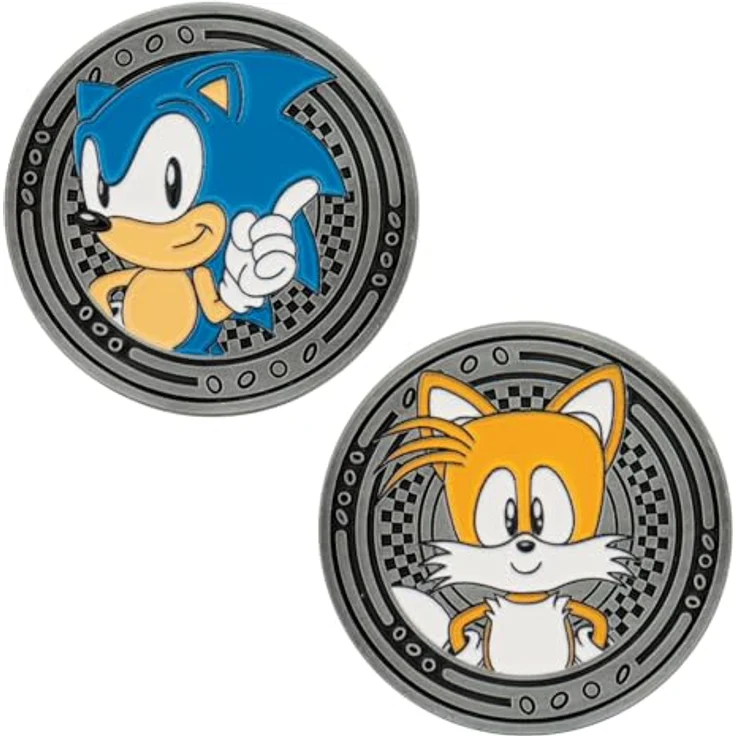 Fanatic Sonic - The Hedgehog Sammelmünze Sonic & Tails, plattierte Oberfläche, weltweit limitiert auf 9.995 Stück, individueller Randnummerierung, im schützenden Acrylcase – Bild 1