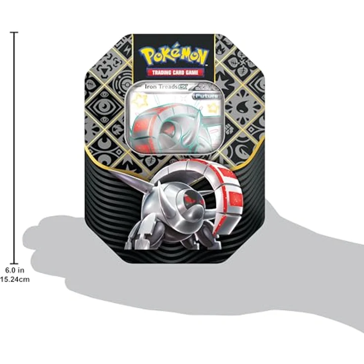 Pokémon TCG: Paldean Fates Iron Treads EX Tin - EN, Shiny Pokémon Extravaganza, 4 Booster Packs – Bild 5