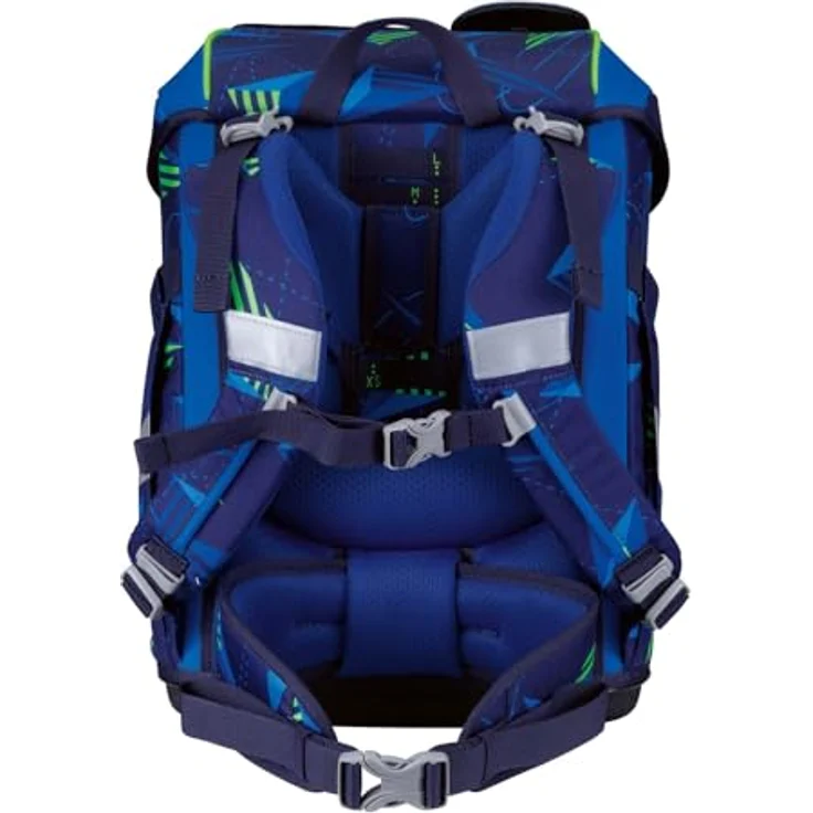DerDieDas ErgoFlex Tiny LED Schulranzen Set 6-teilig, ergonomisch, mit hoher Sichtbarkeit, blau, Moon Mission – Bild 3