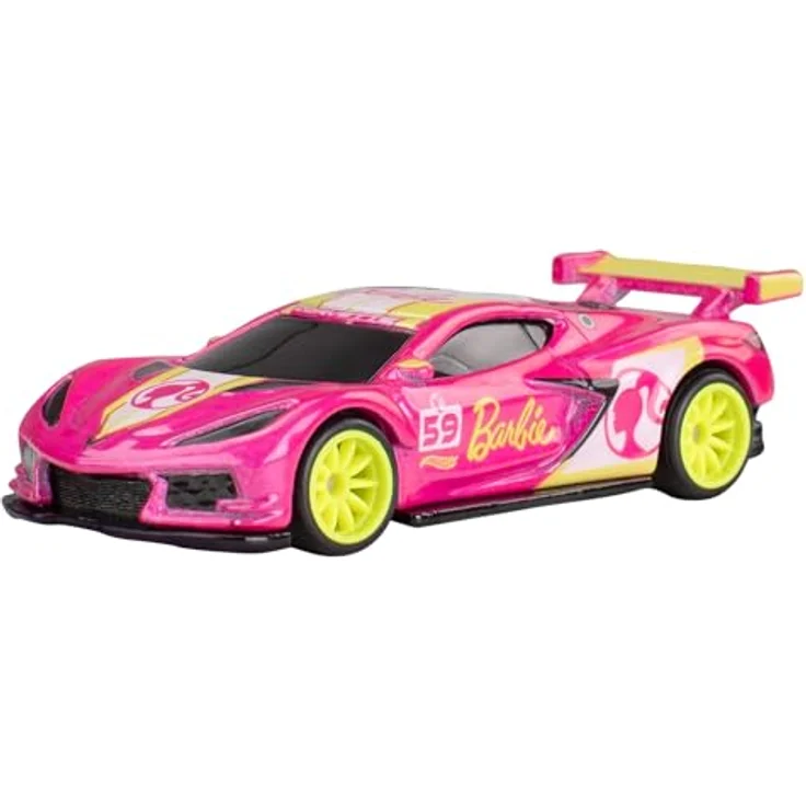 Mattel Hot Wheels Barbie 65th Corvette C8.R HVJ51, Die Cast Modellfahrzeug im Maßstab 1:64, ca. 7 cm lang, Pop Culture Edition – Bild 5