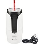 Jolly Herbert, elektrischer Anspitzer mit Autostopp-Funktion und wiederaufladbarem Akku, schwarz