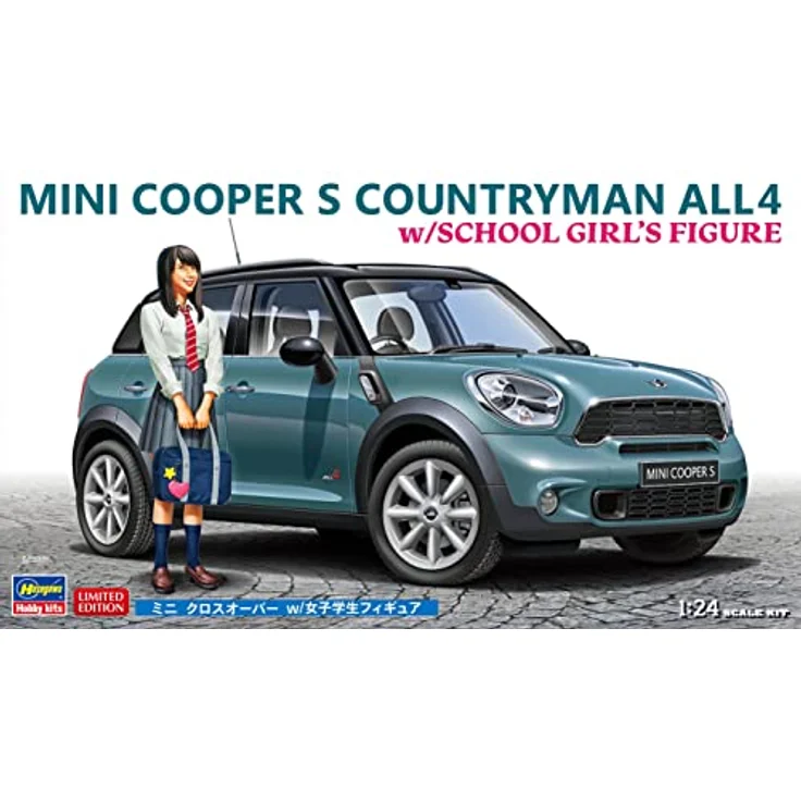 Hasegawa 1/24 Mini Cooper Countryman All 4, Maßstabsgetreuer Modellbausatz mit Figur – Bild 5