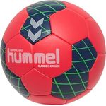 hummel hmlCLASSIC Energizer HB, RED/Marine/Green Handball mit winded bladder