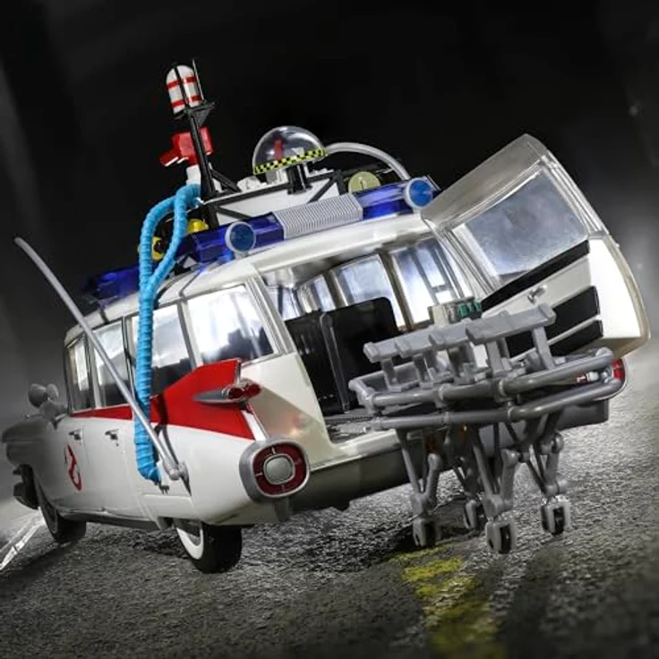 Hasbro Ghostbusters Plasma Series Ecto-1 (1984), Spielzeugfahrzeug mit beweglichen Rädern und öffnenden Türen, kompatibel mit 9,5 cm Actionfiguren – Bild 3