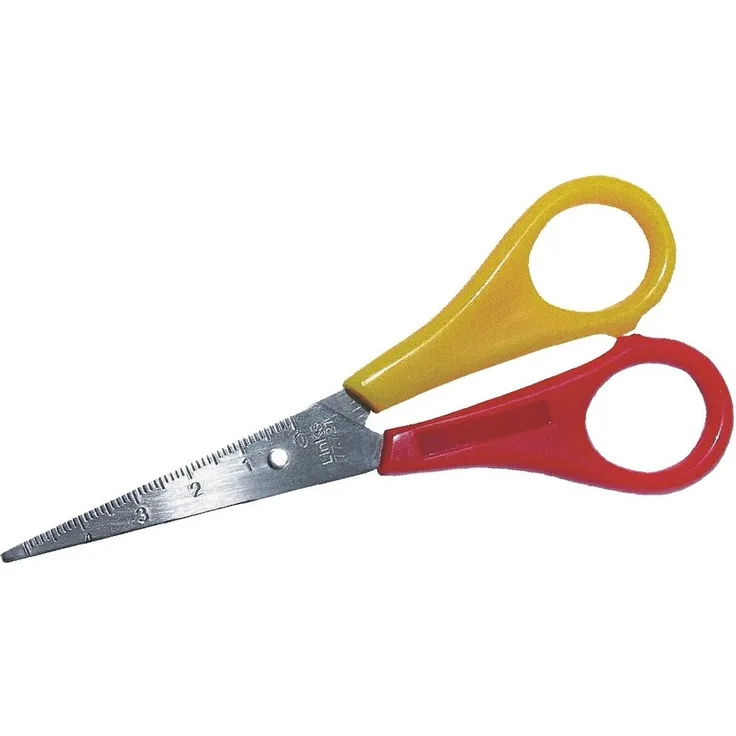 WEDO Papierschere für Linkshänder, spitz 13 cm aus rostfreiem Stahl mit Kunststoffgriffen, farbig sortiert