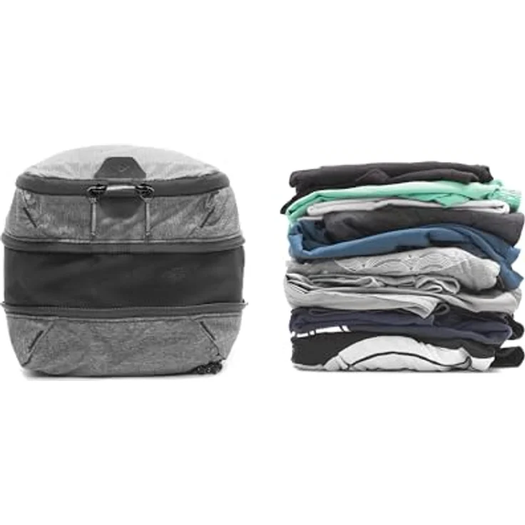 Peak Design Packing Cube Small, komprimierbarer Etui mit 9 Litern Volumen, selbstheilendem Material und Expansions-Reißverschluss – Bild 2