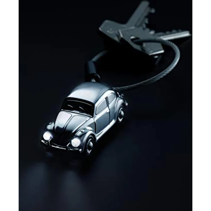 TROIKA VW LIGHT BEETLE 1964 LED KYRING - Schlüsselanhänger mit weißen LEDs - Official licensed by VOLKSWAGEN - metallguss – Bild 3