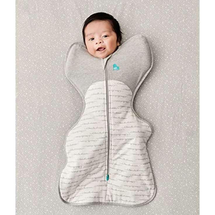 Love To Dream Pucksack, Baby Schlafsack Weiß, Neugeboren (2,2-3,8kg), Arme hoch Position, 16-20°C, zweiweg-Reißverschluss – Bild 3