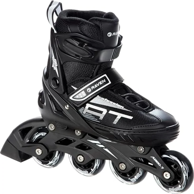 RAVEN Profession 4in1 Inlineskates Triskates Rollschuhe Schlittschuhe Inliner für Kinder und Erwachsene verstellbar (Black, 28-32) - Leicht, belüftet, mit Shock-Absorbing und 3-Schicht Foam – Bild 2