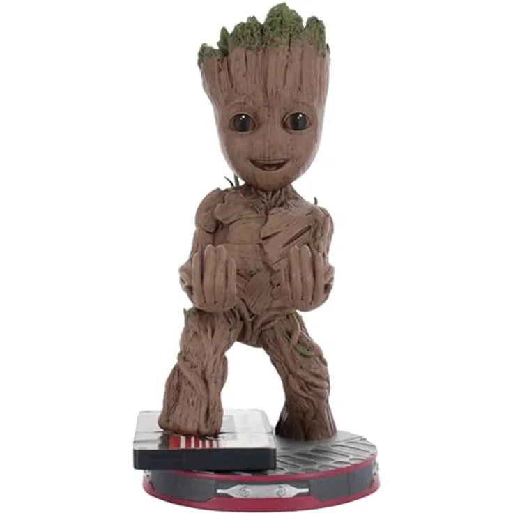exquisite gaming Marvel Cable Guys Lade-Halter Smiley Toddler Groot 22 cm, intergalaktischer Kabelhalter für Controller und Handy