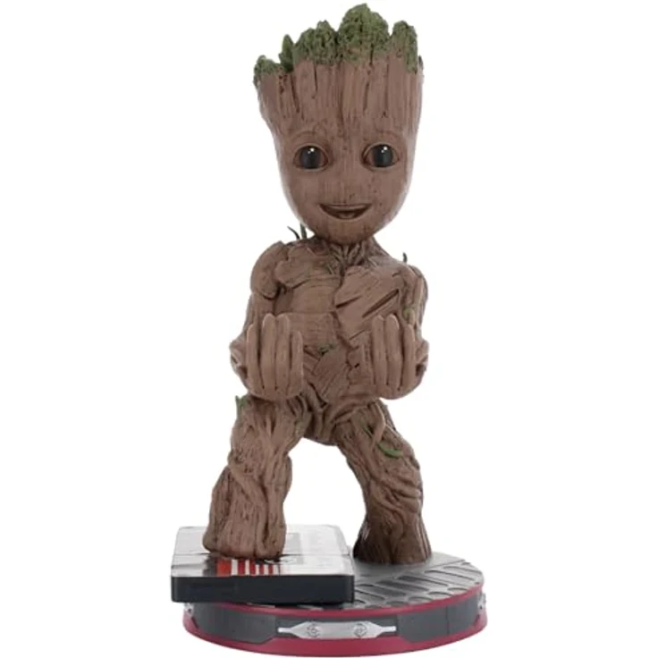 exquisite gaming Marvel Cable Guys Lade-Halter Smiley Toddler Groot 22 cm, intergalaktischer Kabelhalter für Controller und Handy – Bild 1