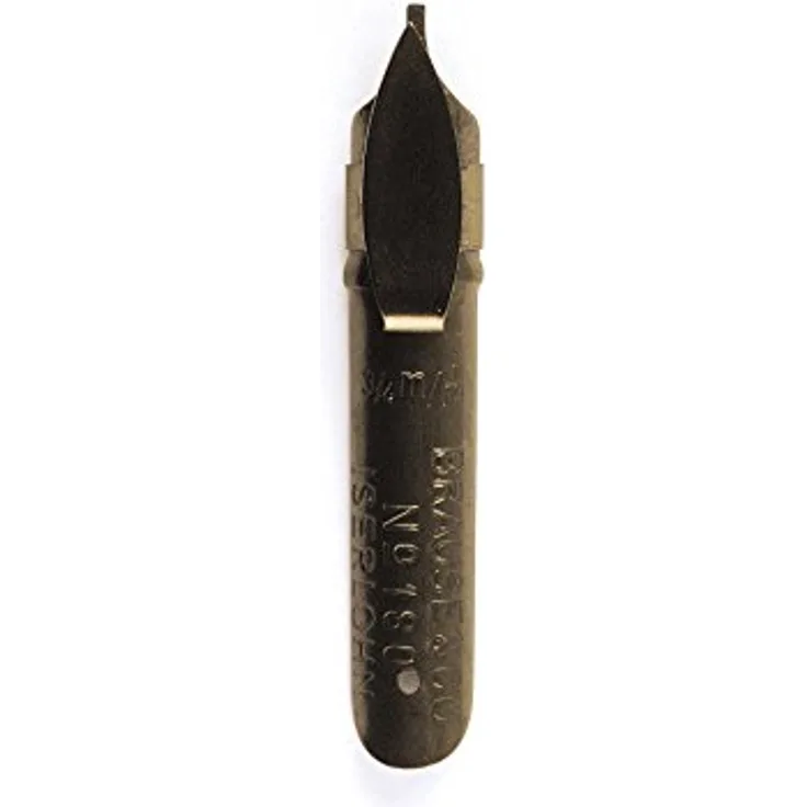 Brause Bandzugfedern 0,7 mm, Schachtel mit 50 Schreibfedern für Kalligrafie, schwarz