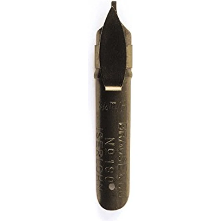 Brause Bandzugfedern 0,7 mm, Schachtel mit 50 Schreibfedern für Kalligrafie, schwarz – Bild 1