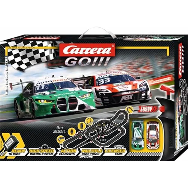 Carrera GO!!! DTM High Power Racers Rennbahnen und lizensierte Slotcars | bis zu 2 Spieler | Für Jungs und Mädchen ab 6 Jahren & Erwachsene – Bild 1