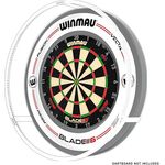 Winmau Dartboard-Beleuchtung Bundle "Plasma + Surround Ice 4306", 132 warme LEDs mit 2000 Lumen, weiß