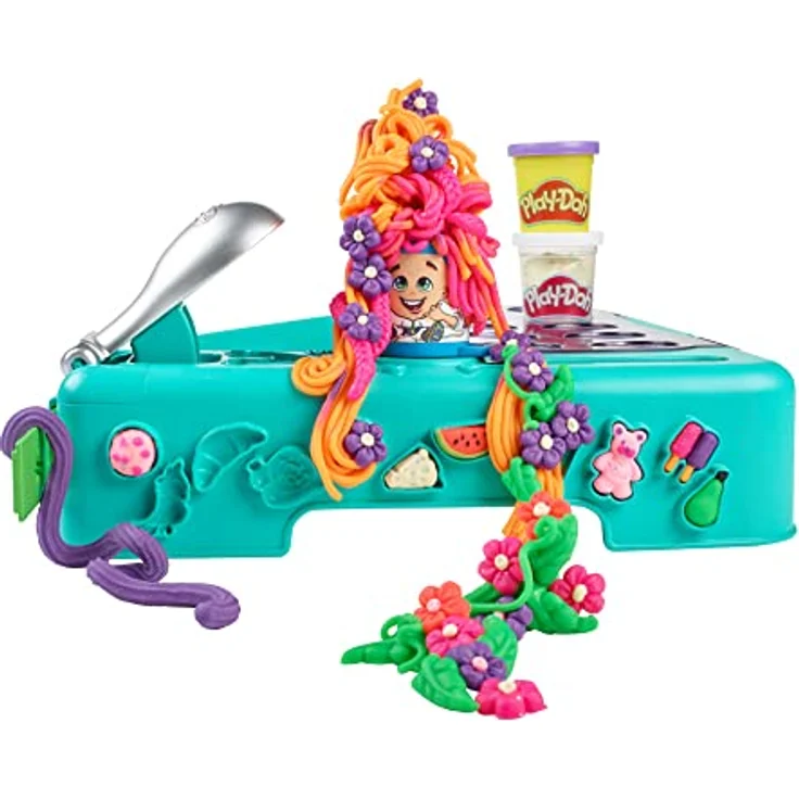 Play-Doh Kreativbox für unterwegs mit mehr als 30 Knetwerkzeugen und 10 Dosen – Bild 4