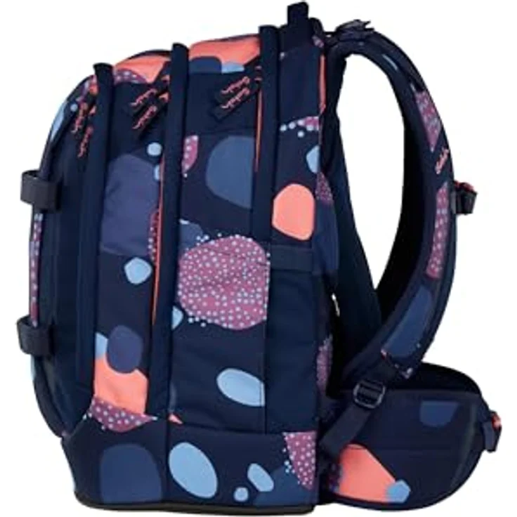 Satch Schulrucksack Pack - Ergonomischer Schulrucksack 45 cm mit 30 Litern Volumen, verstellbaren Tragegurten und reflektierenden Elementen, coral reef – Bild 4
