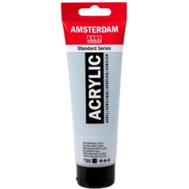 Amsterdam Standard Series Acrylfarbe, Bluish Grey Light 750-120ml, deckend, hohe Lichtechtheit, glattes Satin-Finish, langlebig und flexibel – Bild 2