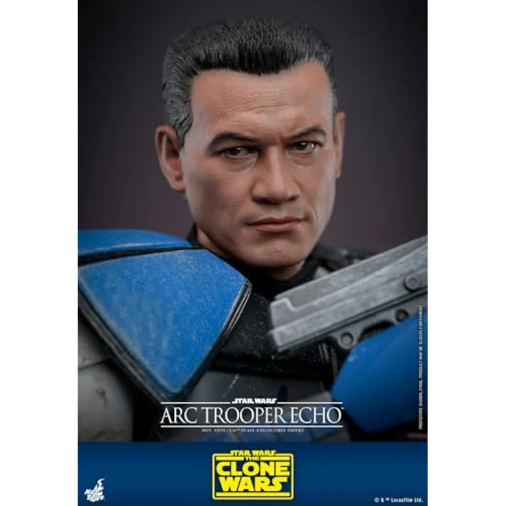 Hot Toys Star Wars: The Clone Wars 1/6 Actionfigur Arc Trooper Echo, 30 cm, mit Fensterbox und Schuber – Bild 4