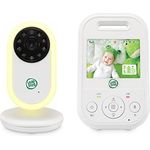 LeapFrog LF2423 Babyphone mit Kamera, Video Baby Monitor 2,8-Zoll-IPS-Farbbildschirm, 2-Fach Zoom, große Reichweite, Temperatursensor, Geräuschaktivierungsmodus, Gegensprechen, Lange Akkulaufzeit