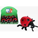 Teddys Rothenburg Kuscheltier Marienkäfer 16 cm liegend schwarz/rot Plüschtier Stofftier