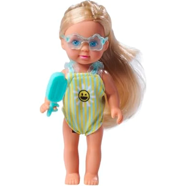 SIMBA Evi Love Travel, Babypuppe mit Koffer und Badeanzug, 12 cm, für Kinder ab 3 Jahren – Bild 4