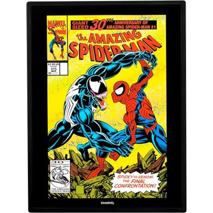 Fandrop MV02 - Spider-Man VS. Venom Diorama mit Artefakten und Szenenmarker, Elite-Display für Marvel-Sammler – Bild 3
