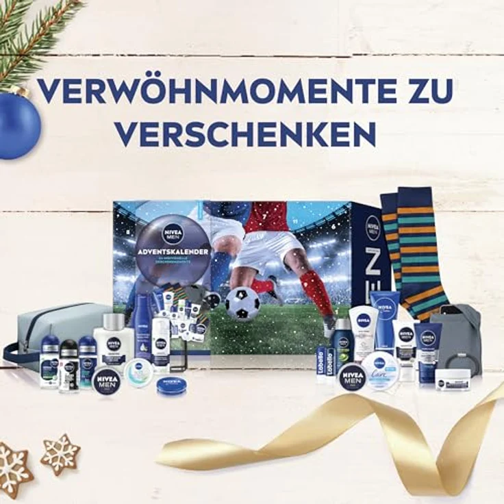 NIVEA MEN Adventskalender 2025, 24 Türchen mit Pflegeprodukten von NIVEA und Labello für Männer – Bild 5