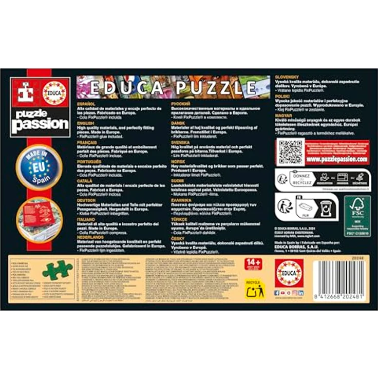 Educa Miniatur Puzzle 1000 Teile, kleinste Puzzle der Welt mit Fix Puzzle-Kleber, 30 x 46 cm, für Erwachsene ab 14 Jahren – Bild 3