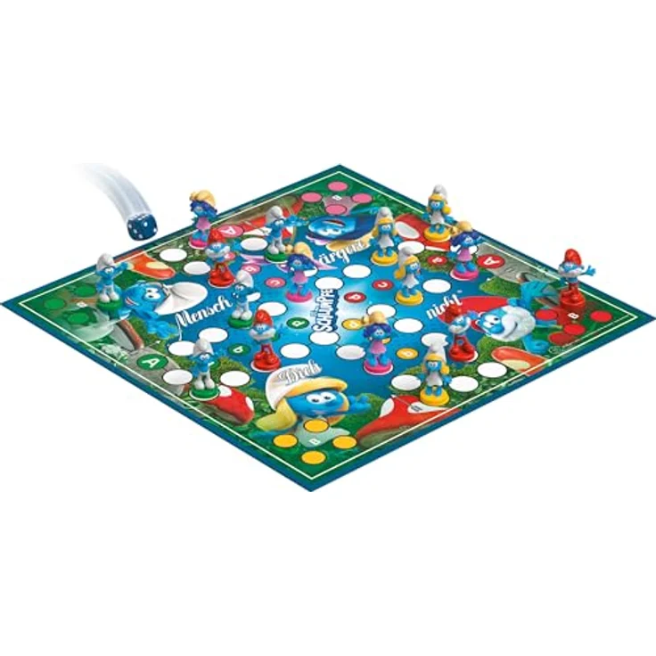 Schmidt Spiele Mensch ärgere Dich Nicht, Die Schlümpfe, Familienspiel mit 16 3D-Schlumpf-Spielfiguren, Mehrfarbig – Bild 4