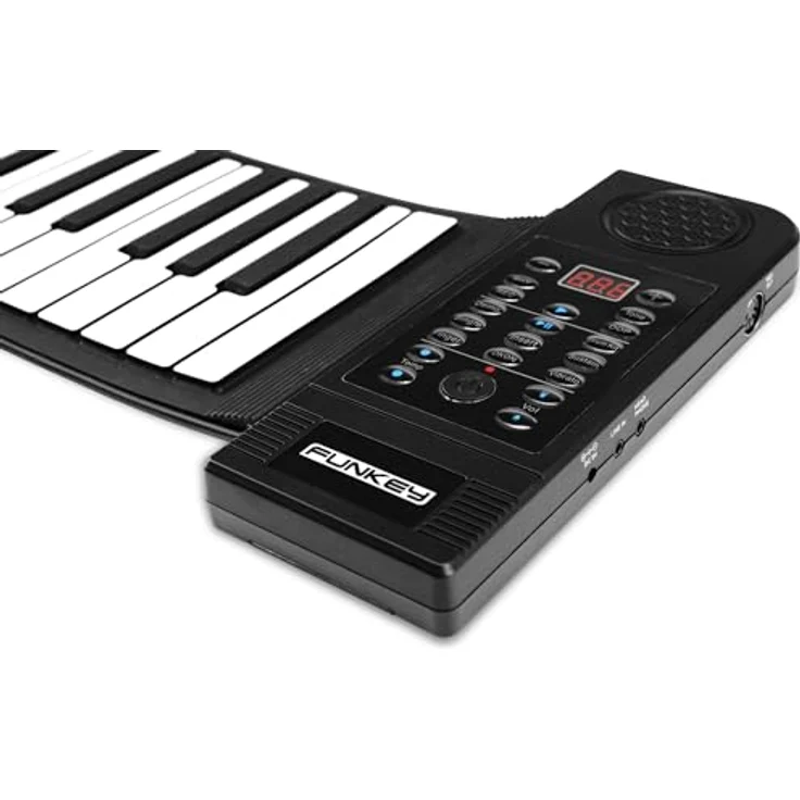 Funkey RP-61M Rollpiano (61 Tasten, Aufnahmefunktion, MIDI, 128 Sounds, 128 Rhythmen, Schwarz) von FUNKEY – Bild 4