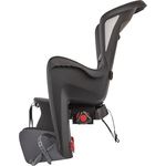 Polisport Bilby Maxi CFS, hinterer Kinderfahrradsitz für Gepäckträger, für Kinder 9 Monate–6 Jahre (bis 22 kg), schwarz/dunkelgrau, TÜV GS geprüft